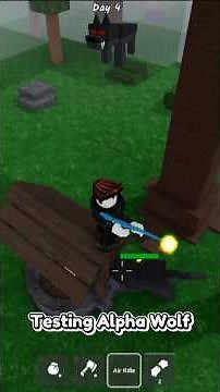 Testing Alpha wolf | Roblox 99 night in the forest 🙀