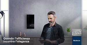 Gli installatori Buderus consigliano la caldaia Logamax plus GB172i a chi ricerca innovazione e design per il proprio sistema di riscaldamento. Garantisce la massima efficienza energetica e, grazie al frontale in vetro al titanio bianco o nero, regala un tocco raffinato ed elegante alla tua casa. | Buderus Italia