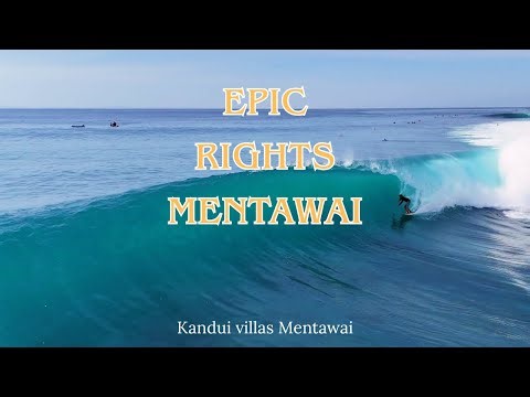 SURFING MENTAWAI EPIC DRONE FOOTAGE MENTAWAI