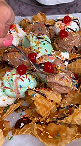 50K views · 334 reactions | Prefect treat for summer or your next pool party!  Do you like ice cream? Well your going to love this delicious creative dessert recipe! This original video was produced by Network Media, LLC and Randy M Show Productions. #icecream #summer #yummyfood | Home Hacks & Easy Snacks | Facebook