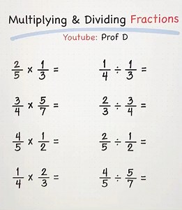 2M views · 21K reactions | Master Multiplying and Dividing Fractions in Minutes! | Prof D | Facebook