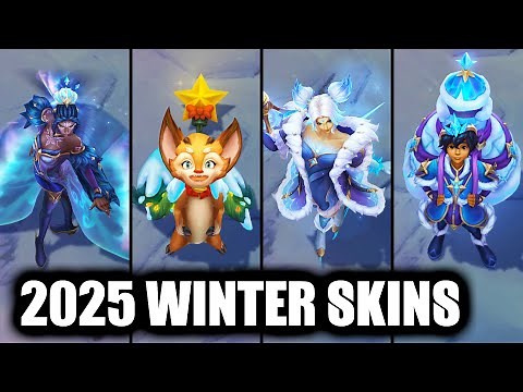 All New 2025 Winterblessed & Winter Wonder Skins Spotlight Zeri, Mel, Reindeer Smolder, Milio