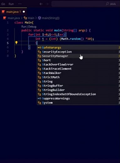 Generating Random Short Numbers in Java: Exploring Math.random() #java #shorts