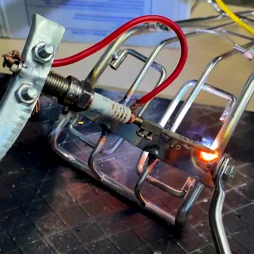 Great Invention! Make a Super Strong Welding Machine with Just a Spark Plug! #creativity #welding #experiment #lifehacks #diy | Delta Gaming
