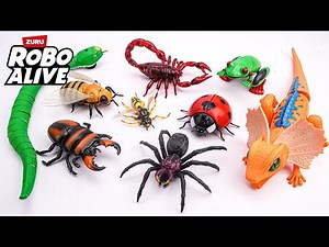 💛toy asmr💛 Remote Control Animals: Huge Snake - Light Lizard - Scorpion Playset ASMR ✨ No talking 🔇