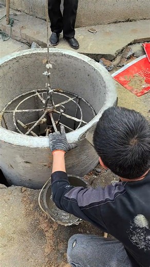 Mechanical drilling process with a 1-meter diameter - Goodtools and machinery make work easy