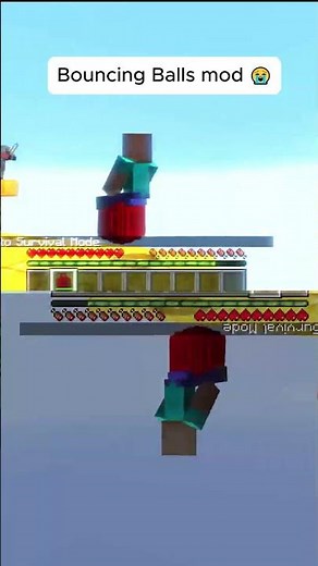 Bouncing Balls Mod! 🤯🤯🤯 #minecraft #minecraftmods #minecraftminecraftminecraft