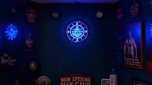 AdvPro ncpb-tm Man Cave Cowboys Personalized Your Name Bar Pub Sign Neon LED Wall Clock