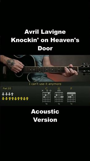 Avril Lavigne - Knockin' on Heaven's Door Tutorial