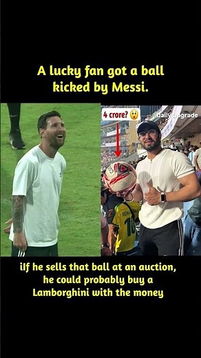 The excitement surrounding Lionel Messi’s India visit reached a fever pitch after a lucky fan #viral