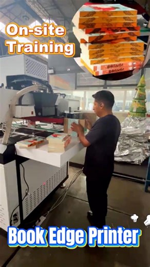Book Edge Printer in Customer Factory！ #books #printing #print