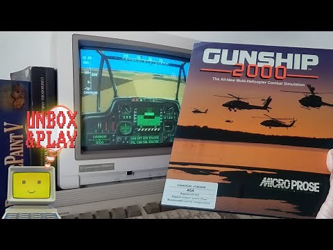 Gunship 2000 AGA - Amiga 1200 - Unboxing & Gameplay [Real Hardware / CRT Capture]