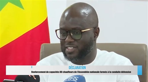 Assemblée nationale :  80 chauffeurs bénéficient d’une formation en conduite préventive et défensive.