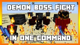 Demon Boss Fight In One Command! Minecraft Map