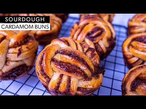 Swedish Cardamom Buns with Spelt Flour and Sourdough
