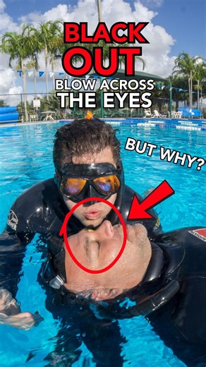 Why is it crucial to blow across the eyes of a buddy who has blacked out? In freediving, every breath counts. I teach my students to blow across the eyes to stimulate a breathing response in a blacked-out freediver, helping them recover more quickly. Want to learn more about freediving safety? Comment "SAFETY" below, and I’ll send you the link to FreedivingSafety.com! | Immersion Freediving