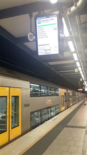 Sydney Trains A-Set (#Waratah) - Departing from Central Stn SB (T7 Olympic Park Line)