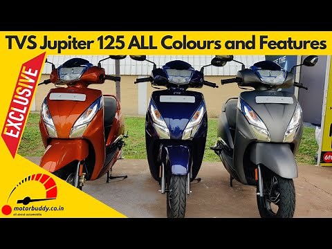 TVS Jupiter 125 all colours and features | Exclusive