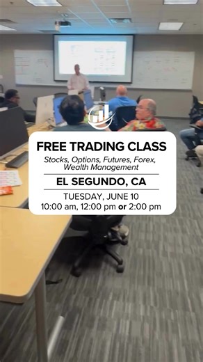 EL SEGUNDO INVESTORS! Discover the Keys to Managing Risk in Every Trade.  Live Classroom Training  Expert Instructors 欄 Tailored Support for Your Goals  Tools and Strategies for Investors Learn About Financial Markets in Trading Academy’s Free Class!  | Trading Academy | Facebook