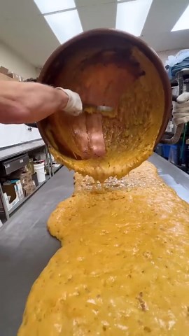 Watch This Satisfying Classic Pecan Brittle Come to Life