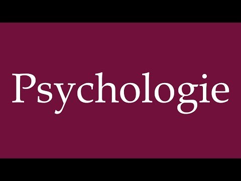 How to Pronounce ''Psychologie'' (Psychology) Correctly in German