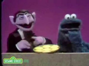 Sesame Street - Cookie Monster argues with Count von count