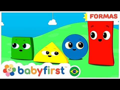 Aprenda as cores e as formas geometricas | Desenhos Educativos | BabyFirst Brasil