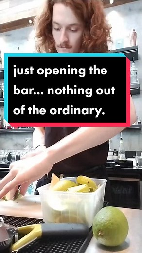just open shift things. #bartender #bar #bartok