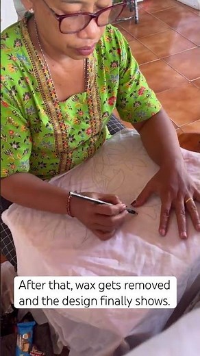 This is how traditional Batik is made in Bali #BatikBali #BalineseCulture #SlowFashion #handmade