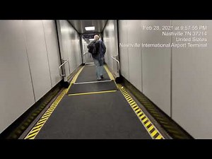 Airplane Gate to Rental Car at Nashville International Airport (March 1, 2021)