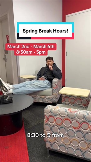 Spring Break Study Boost at the TECH Center