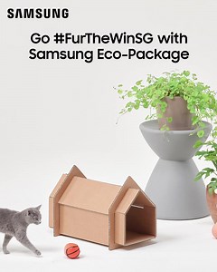 [CONTEST] Calling all pet and nature lovers — we’ve got something exciting coming for you! Watch this space for your chance to win up to $4,948 worth of prizes, when you transform Samsung Eco-Package into your pet’s sanctuary, all while saving the planet. Let’s go #FurTheWinSG. T&Cs apply. | Samsung