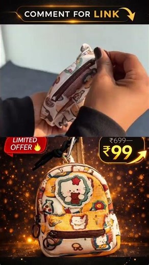 Cute Mini Backpack Keychain 🎒✨ | Kawaii Small Pouch Under ₹99 | Best Budget Cute Accessory