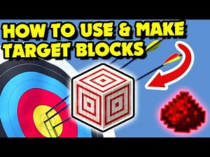 How to Make & Use TARGET BLOCKS in Minecraft 1.16+ (Minecraft Redstone Tutorial)