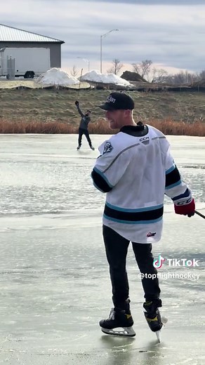 Enjoy Pond Hockey on a Half-Frozen Pond