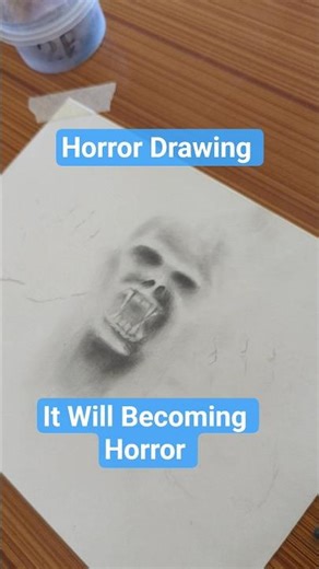It will Becoming Horror drawing#art#horror l#drawingtips#begnnertips#viral