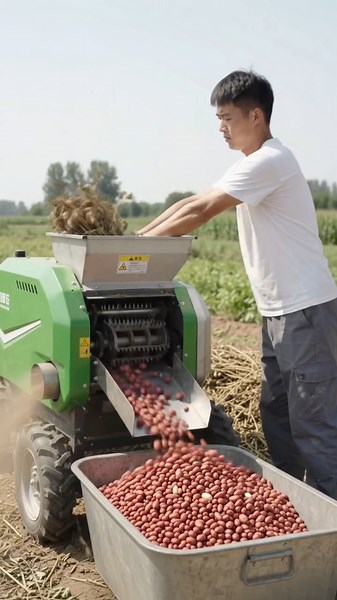 Amazing Mini Peanut Sheller Machine 🥜 | Modern Agriculture Technology #shorts #satisfying #peanut