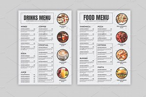 Food Menu Template, a Flyer Template by Stock_Design