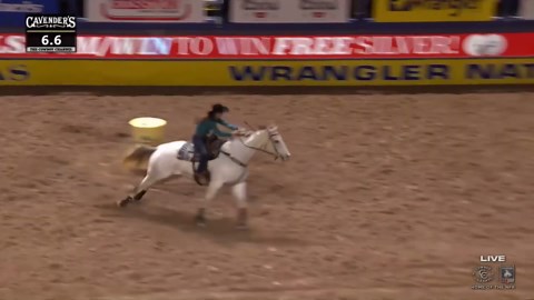 This horse missed a step and she never panicked