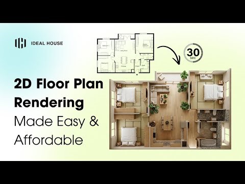 Affordable 2D Floor Plan Rendering in Seconds | Ideal House AI Plan Visualizer Tutorial
