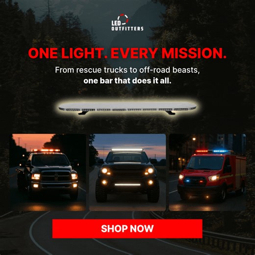  Upgrade to the same lighting trusted by professionals — 헻헼현 혂헽 혁헼 ퟲퟬ% 헢헙헙. Bright, durable, and ready for any mission.  360° full-body illumination  Dual-color options available 鱗 Magnetic mount — no tools needed  Waterproof design  Free shipping + 5-year warranty  Don’t miss the offer — order your light bar today. | LED Outfitters | Facebook