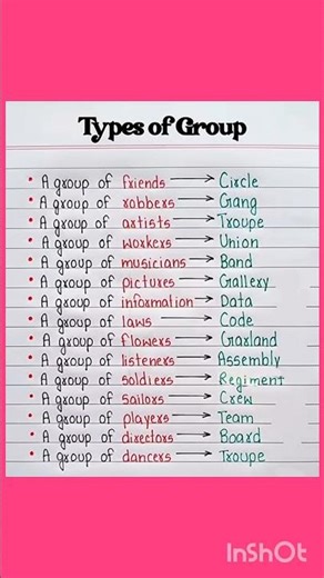 Types Of Group 🔥