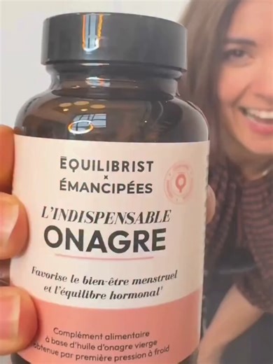 Notre nouvelle formule Equilibrist x Émancipées est enfin là ✨ Depuis des mois, nous avons étudié, testé, ajusté. Avec une exigence scientifique claire : il manquait encore un indispensable. 💛 L’huile d’onagre. Un véritable couteau suisse du cycle féminin. SPM, douleurs, glaire cervicale, fertilité, périménopause, peau… Elle agit précisément là où votre cycle en a besoin. ✔️ huile bio ✔️ 1ère pression à froid ✔️ titrée à 9 % en GLA ✔️ sans superflu, capsule végétale ✨ L’Indispensable ONAGRE est