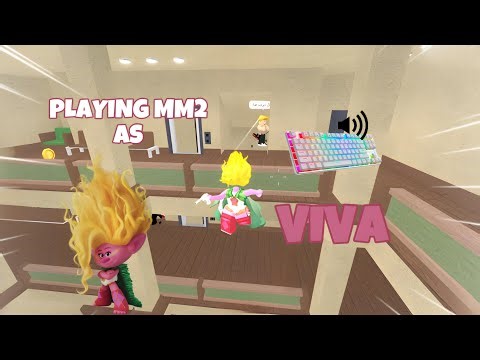 VIVA DESTROYS TEAMERS IN MM2 + GAMEPLAY (KEYBOARD ASMR)