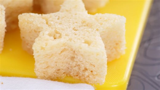 Baking beautiful star-shaped cake with perfect batter