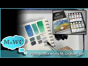 Mixing with My New M. Graham Watercolor Set – Ultramarine Blue & Phthalo Green BS
