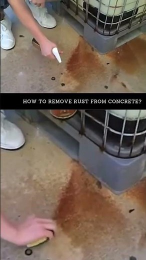 Removing Rust Stains from Concrete That Worked
