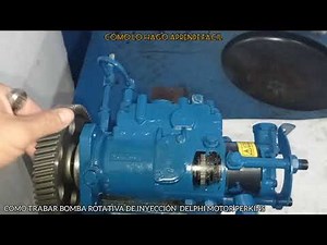 COMO TRABAR BOMBA DE INYECCIÓN DELPHI MOTOR PERKINS