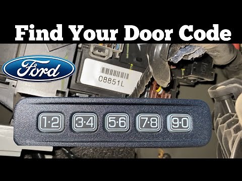 How To Find Keypad Door Code 2011 - 2016 Ford Super Duty - F250 F350 Key Pad Entry Code F-250 F-350