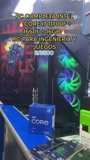 PC PARA INGENIERÍA Y JUEGOS🔥 #oferta #pcgamer #gamings #intel #intelcorei7processor #onceavageneracion #11thgen #ingenieria #valorant #viral #pcgamerlima #foryou #warzone